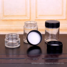 hot sell 120ml 4oz child resistant glass jar food grade storage  with child-proof lid
